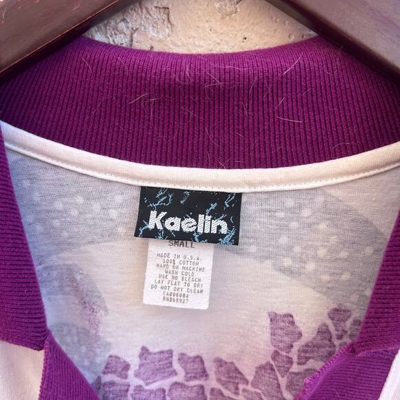 Vintage 90s Kaelin Cute Coquette Tennis Polo Size Womens Small - Picture 3 of 5